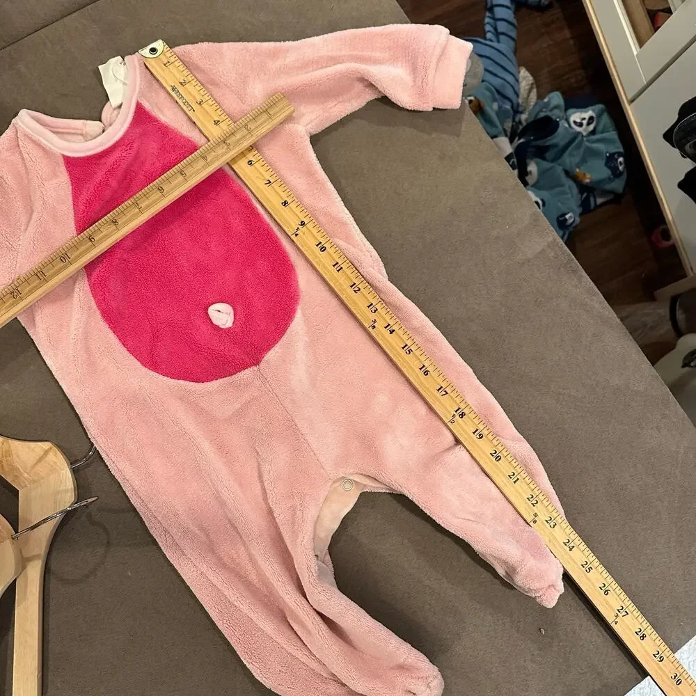 Spirit Halloween Toddler 18-24 Monhts Pink Plush Pig Costume One Piece Outfit